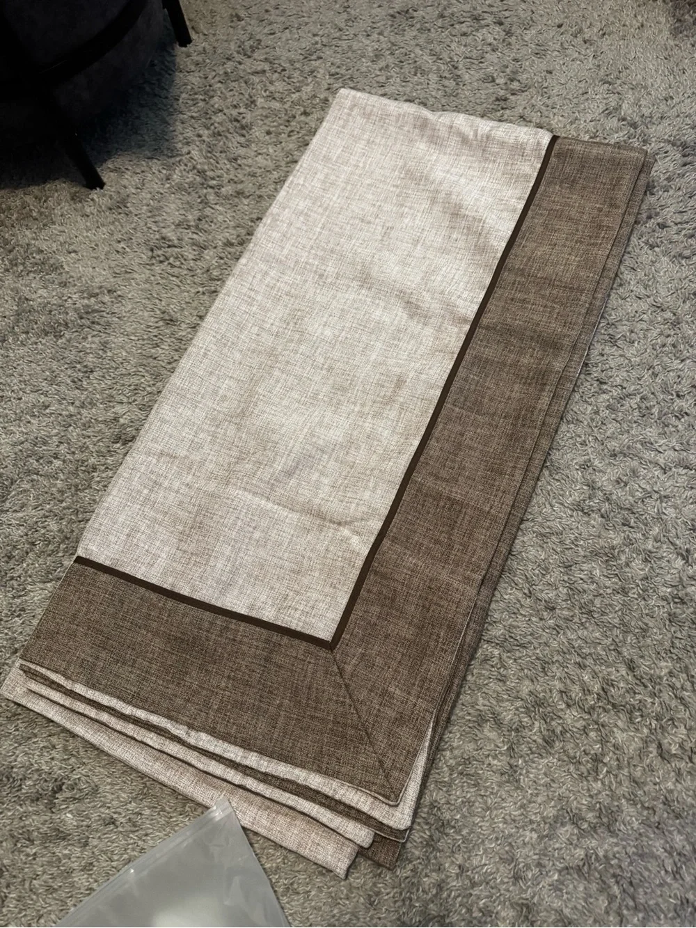 GLORY SEASON Solid Bordered Retro Tablecloths Classic Textured Table Clothes Lin